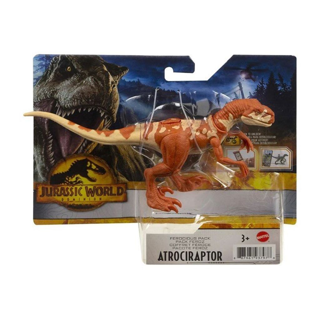 Mattel Jurassic World Dino Atrociraptor 10cm Produktbild 