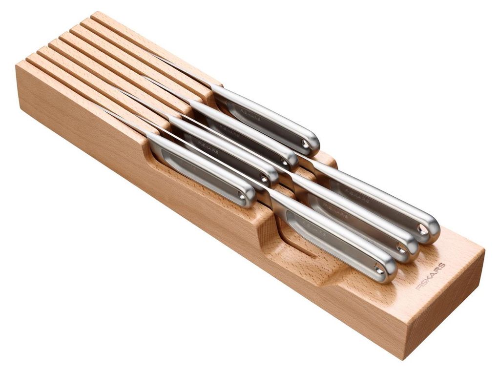 Fiskars Ceppo di coltelli in legno per cassetto (1062890) Immagine del prodotto 