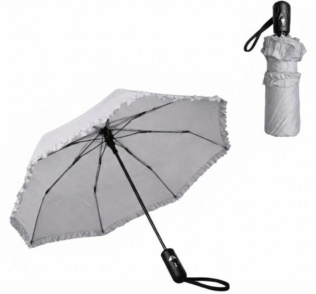 Faltbarer Regenschirm NORVIA ⌀ 95 cm, weiß Produktbild 