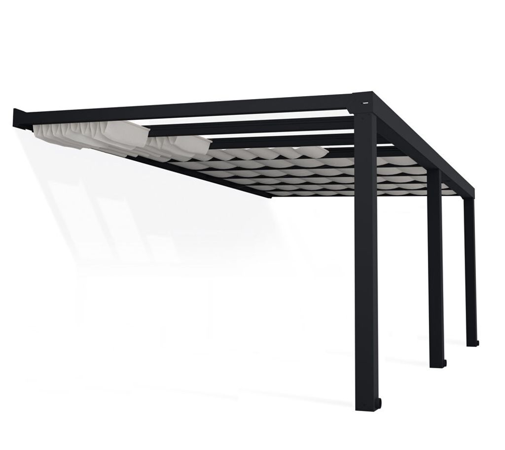 Palram - Canopia Sonnensegel für Terrassendach Stockholm Weiß 340x590 cm
