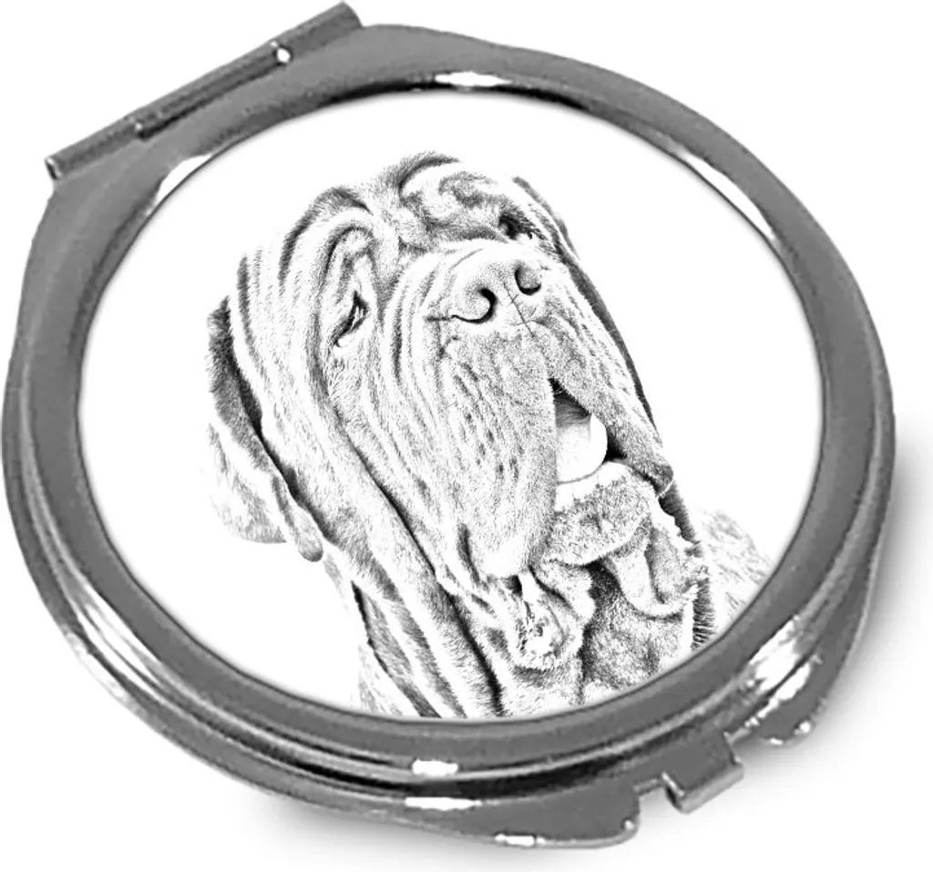 Specchietto da Borsa Mastino Napoletano - Resistente e Personalizzato - 1