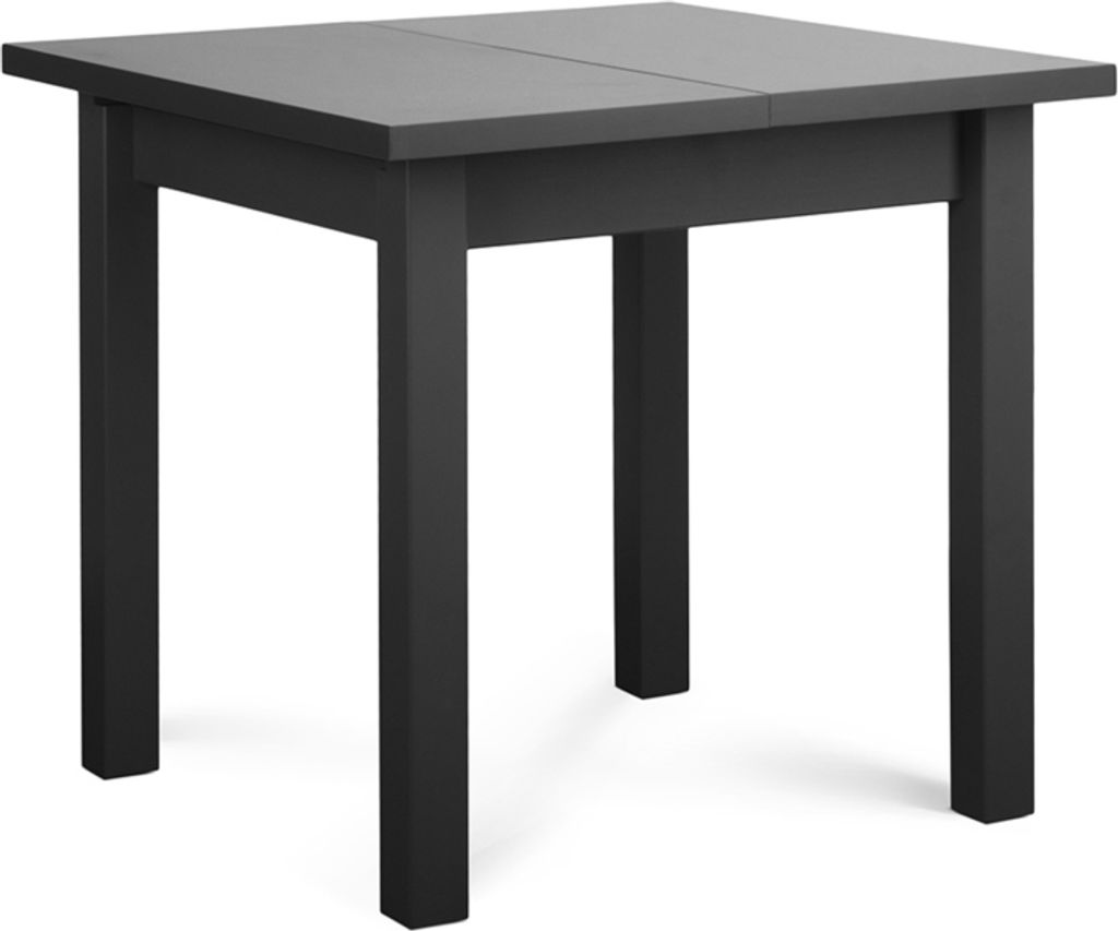 Konsimo Esstisch Esszimmertisch Küchentisch quadratisch "SALUTO", Grau, Buchenholz/Laminat, Modern, 80-110x76x80 cm