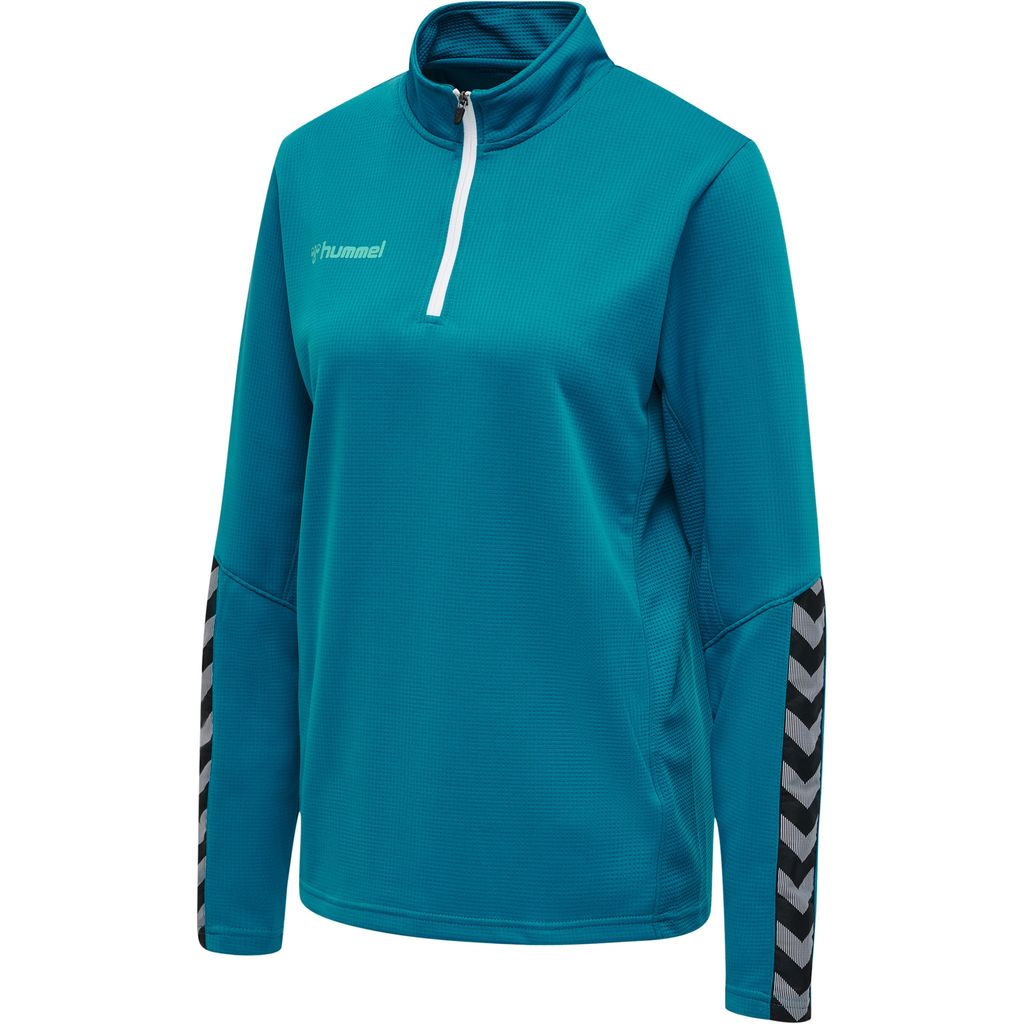 HUMMEL hmlAUTHENTIC HALF ZIP SWEATSHIRT WOMAN CELESTIAL