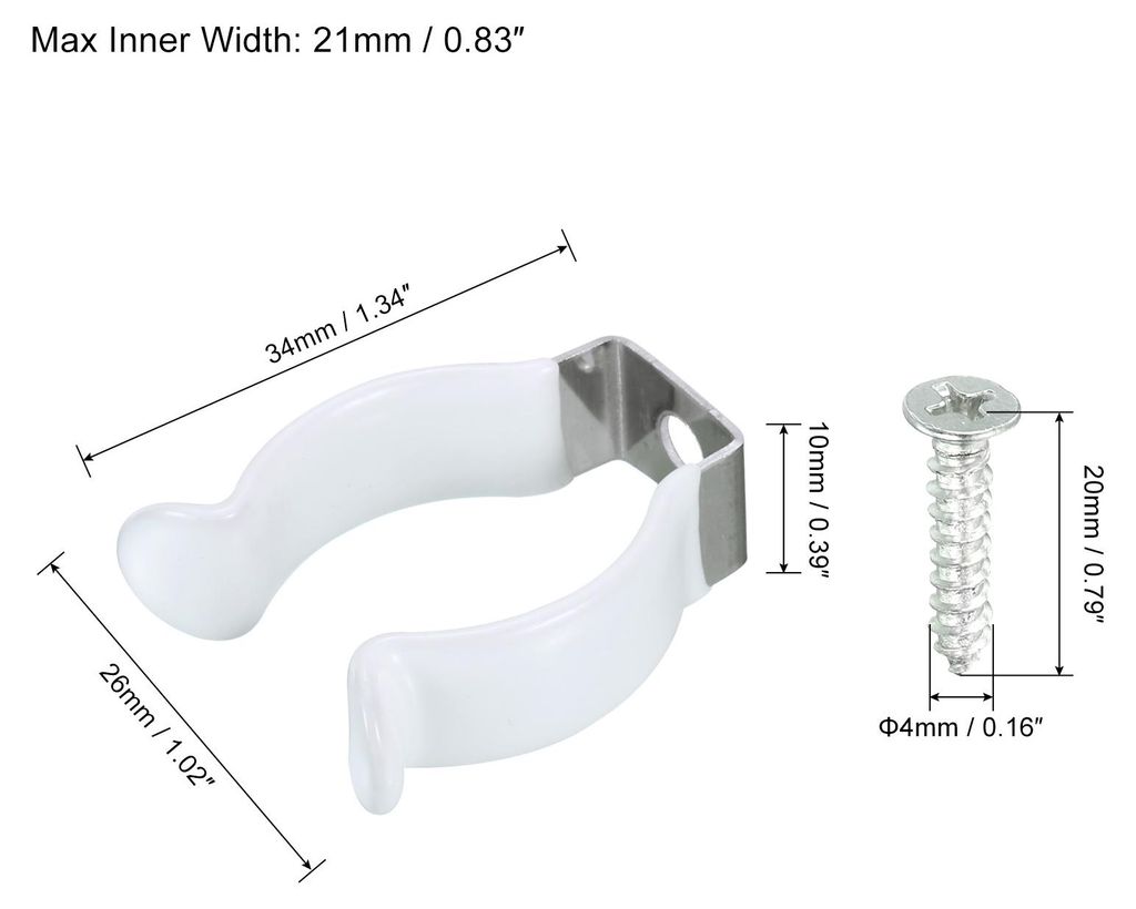 10 Stš¹ck T8 U Clips Halter Halterung fš¹r LED-Glš¹hbirne Unterstš¹tzung Edelstahl Leuchtstoffr?hre Halter LSD Schlauch Befestigungsklemmen...