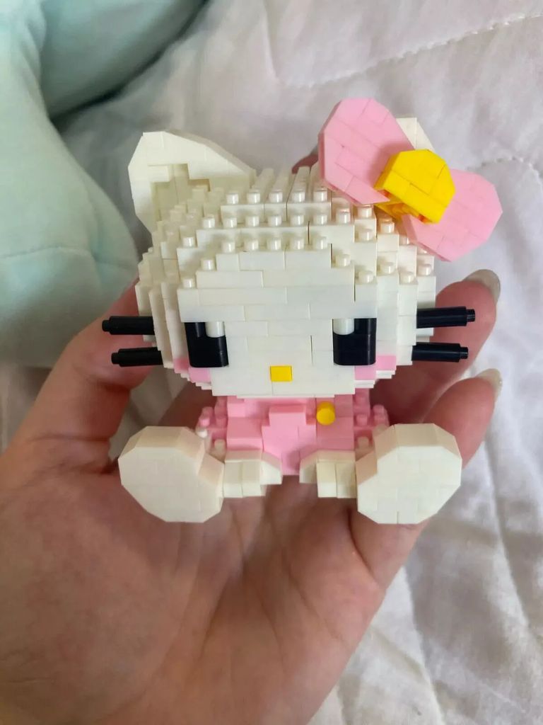 Mini stavebnice Hellokitty kočka modelovací svorka Obrázek produktu 2