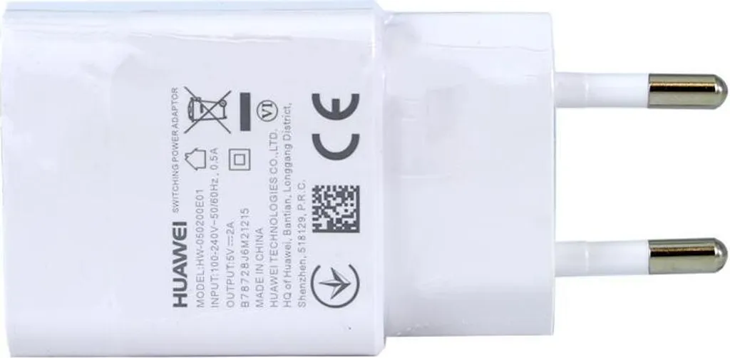Chargeur USB Type-C Huawei 2A Blanc avec Câble de Données Inclus