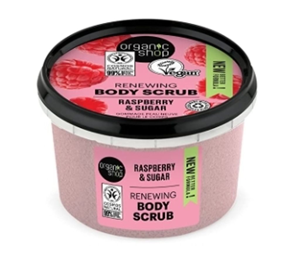 Organic Shop Raspberry Cream Body Scrub 250ml
