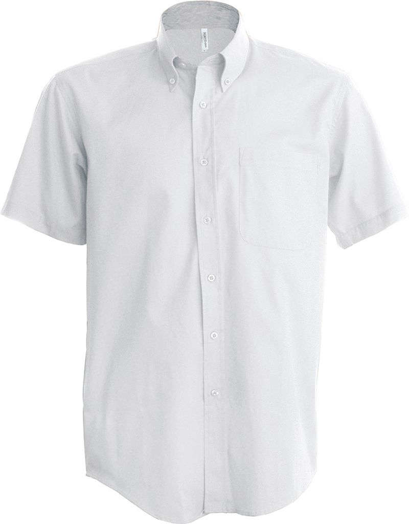 Kariban Herren Hemd, kurzärmlig, pflegeleicht RW721 (Xlarge) (Weiß)