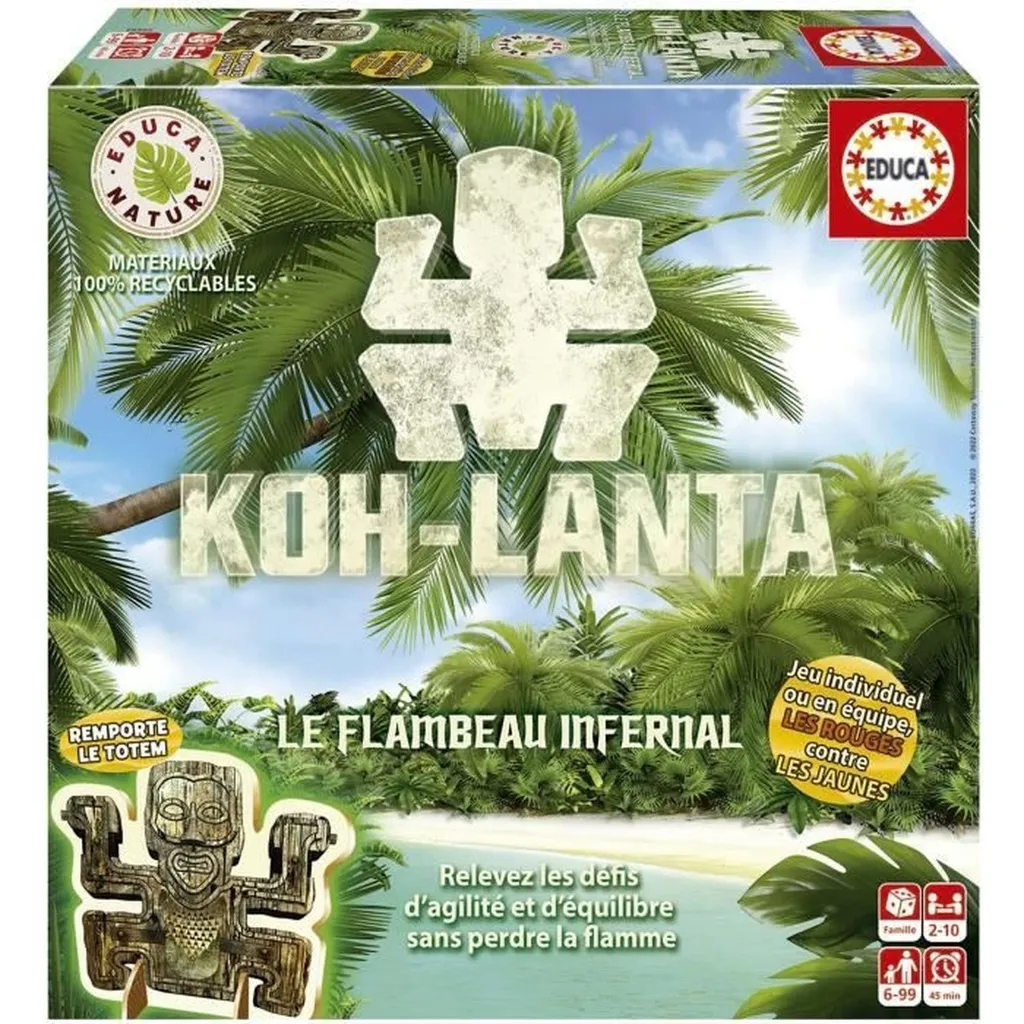 Koh Lanta Jeu de Société pour Animer vos Soirées et Goûters d'Enfants