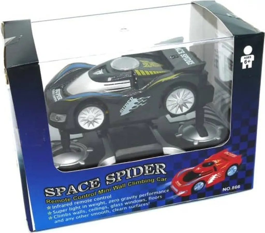 Jouet télécommandé Flitzer Space Spider pour rouler au mur et plafond