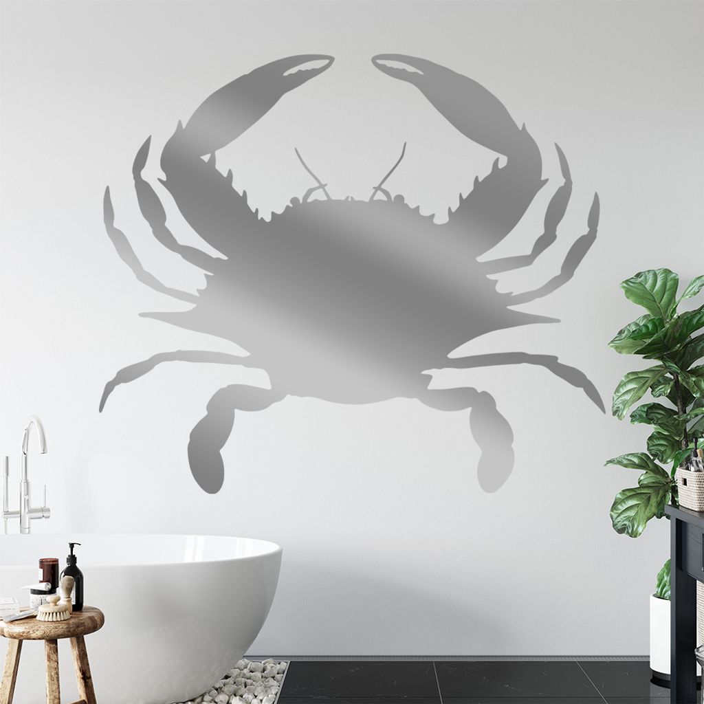 KIWISTAR Krebs - Sternzeichen Krabbe Wandtattoo in 6 Größen - Wandaufkleber Wall Sticker - Dekoration, Küche, Wohnzimmer, Schlafzimmer, Badezimmer