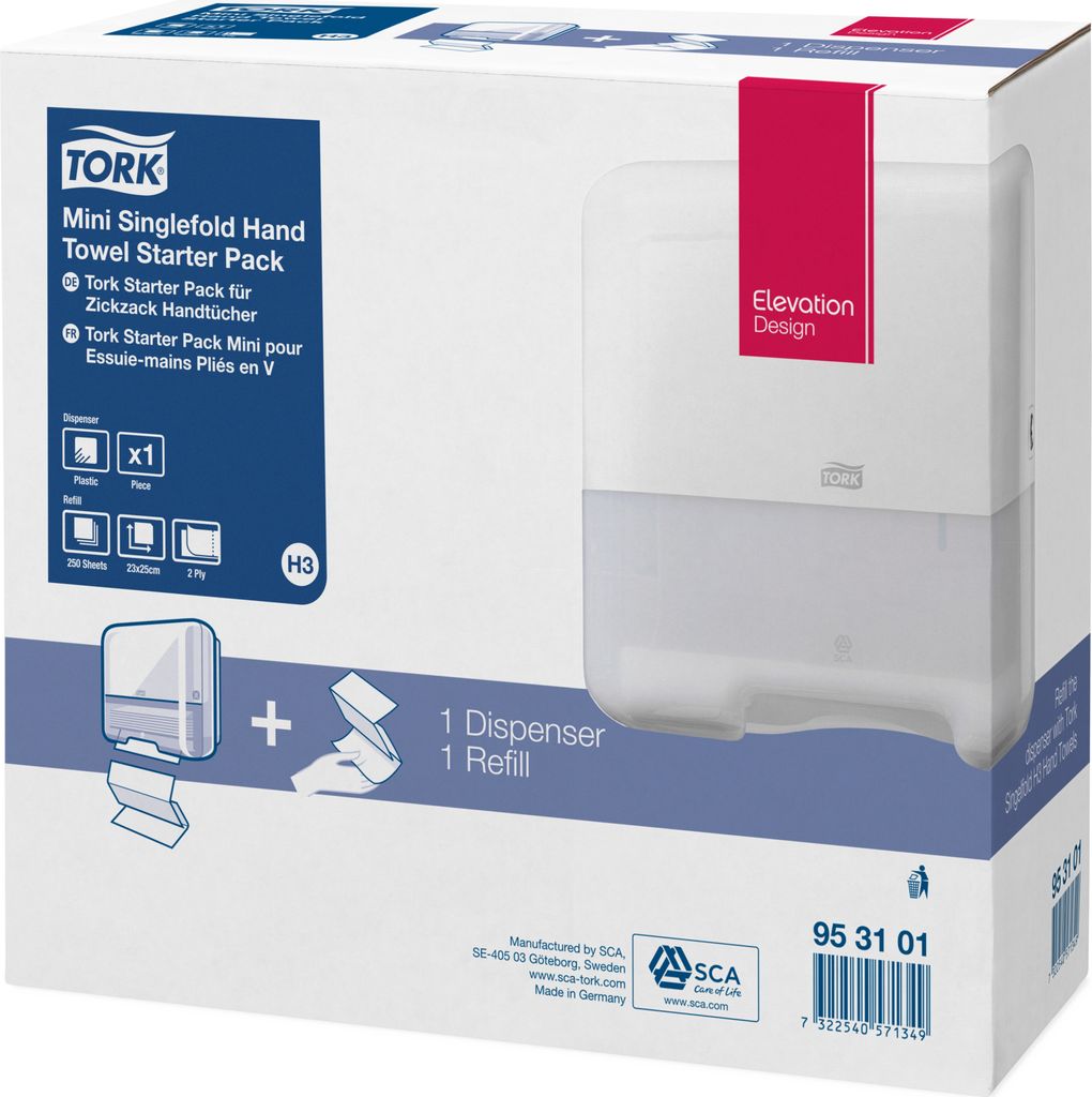 Tork 953101, 140 mm, 337 mm, 303 mm, 1,57 kg Produktbild 