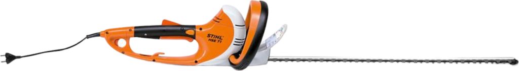 A hedge trimmer is shown against a white background.