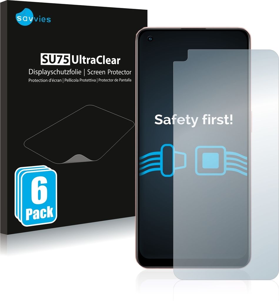 6x Für Oppo A96 Schutzfolie Savvies Displayschutz Display Produktbild 