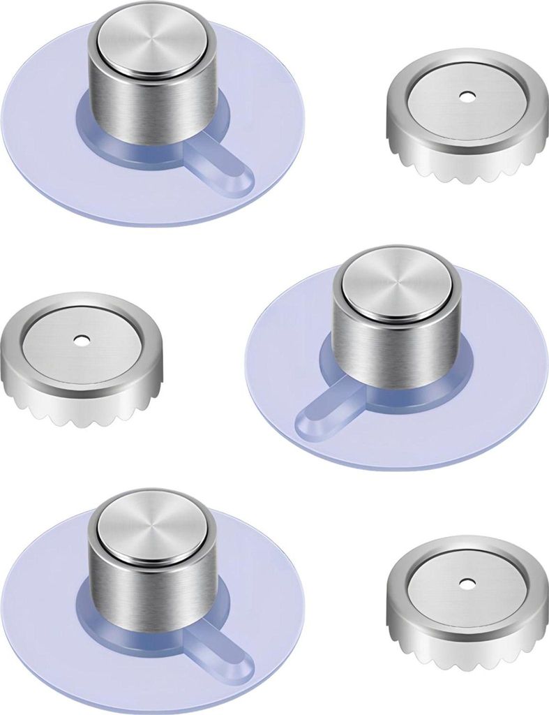 3er Set Magnetischer Seifenhalter - Edelstahl Duschseifenhalter mit starkem Saugnapf ohne Bohren