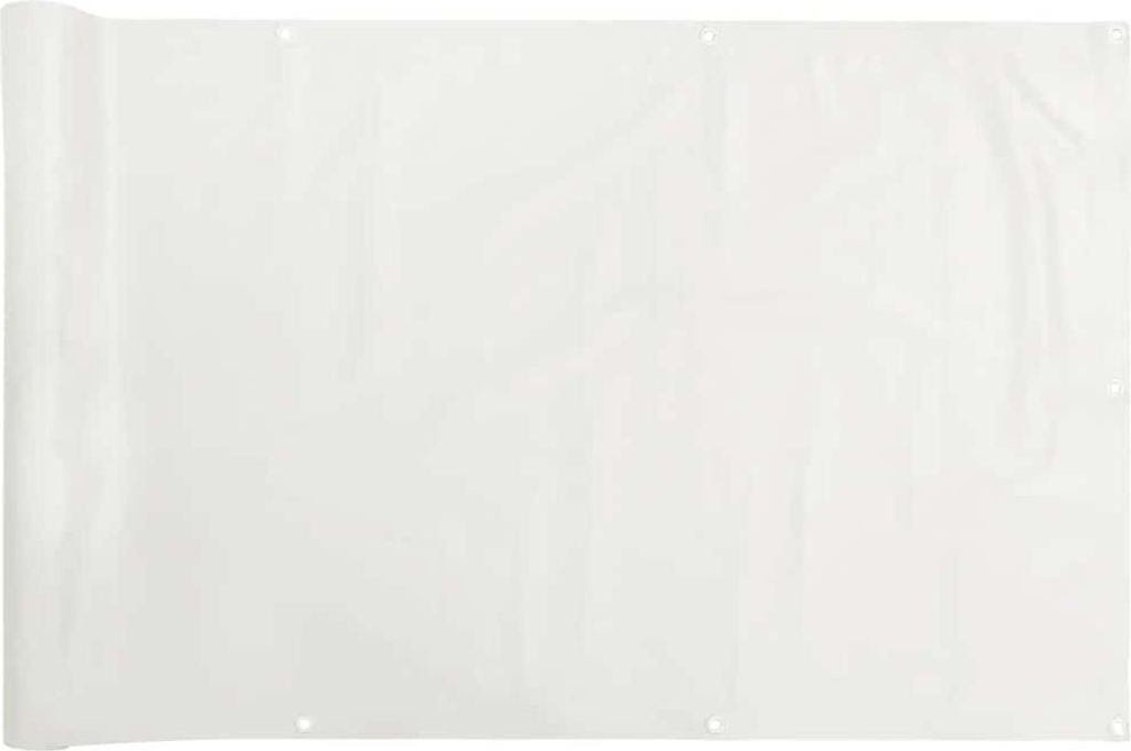 vidaXL Balkon-Sichtschutz Weiß 300x120 cm PVC