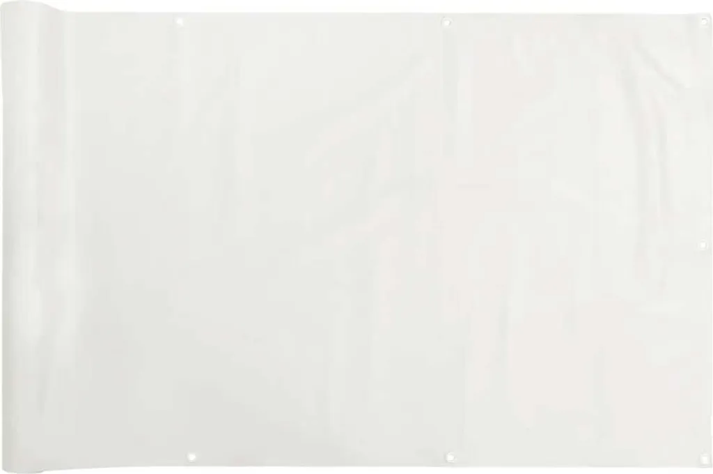Stop vis-à-vis : Pare-vue balcon blanc PVC 1000x120 cm facile à poser