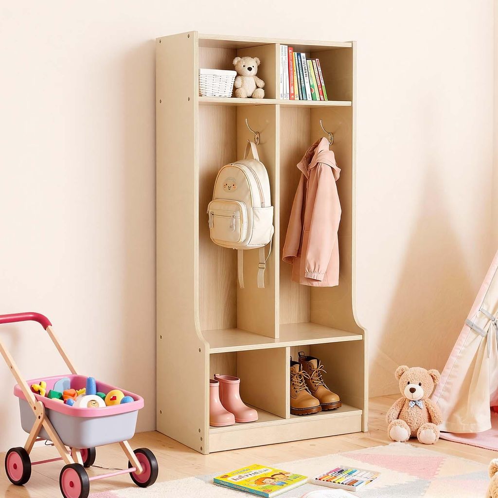 VEVOR Appendiabiti aperto in compensato per bambini, Immagine del prodotto 
