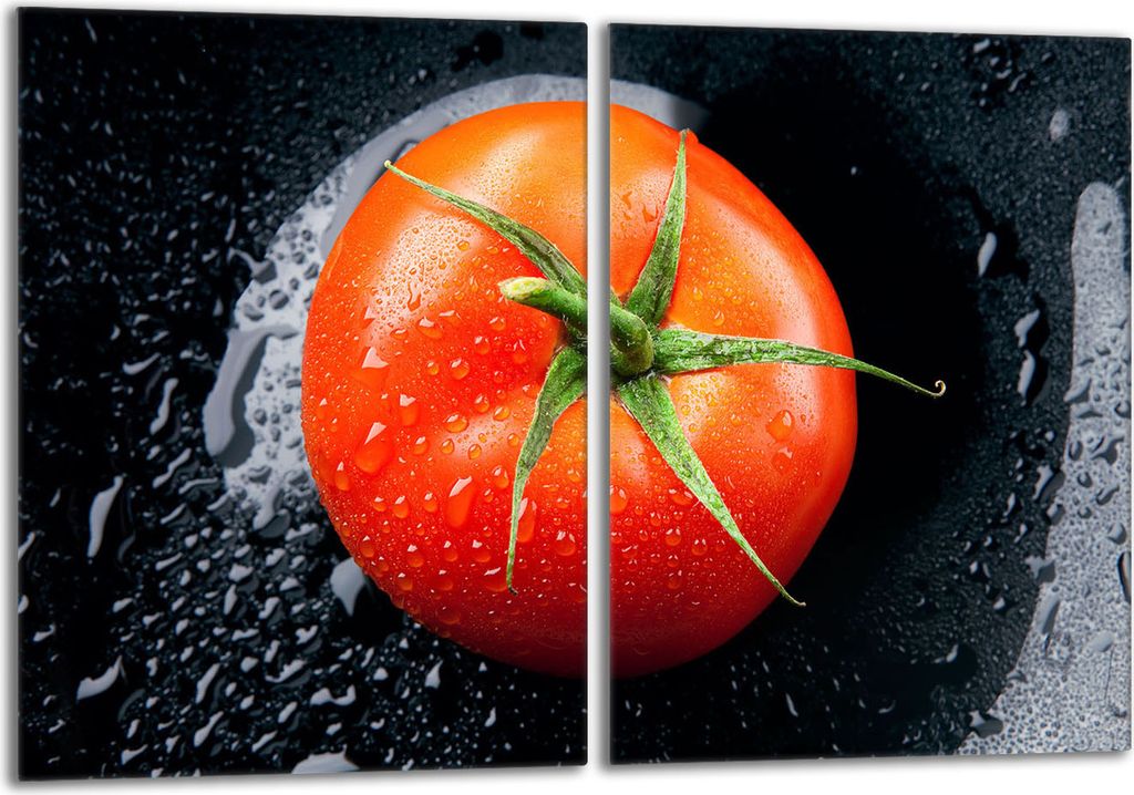 Glasschutzplatte für den Herd 2x40x52 Tomate