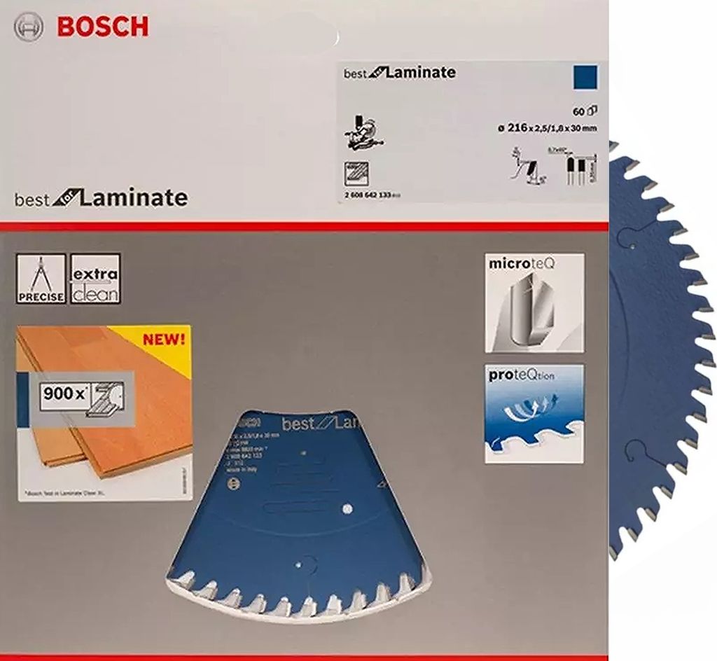 Bosch Profl Kreissägeblatt Ø 216 x 30 x 2.5 mm,60 Z Expert Laminat