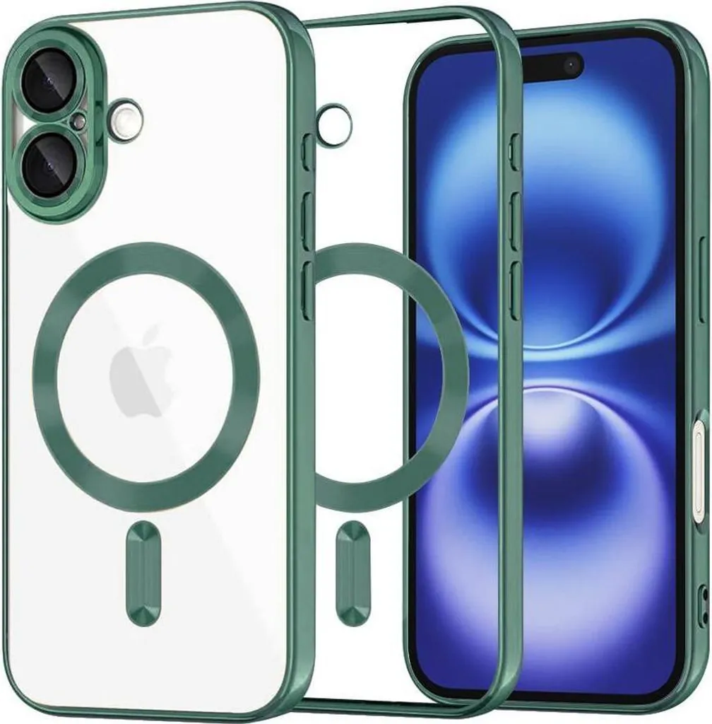 Cover MagSafe iPhone 16 Luxury Crystal KP38089 - Protezione Top