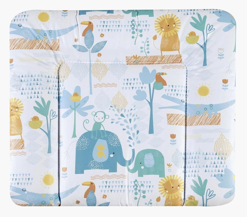Wickelauflage Pelikan 84x74cm - Pflegeleichte Wickelunterlage mit Abwischbarer Folie - Auflage für Babys mit Extra Weicher Polsterung - Aus 100% P...