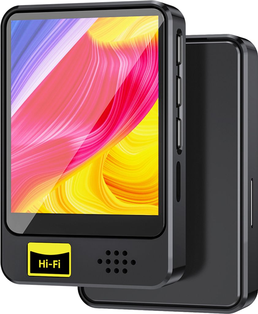 USB-Audio-Player, Hi-Fi-MP3-Player, Mini-MP3-MP4-Player mit Lautsprecher, BT-USB-Aufladung, geeignet fuer Sport und Reisen, Musik-Player, Video-Player