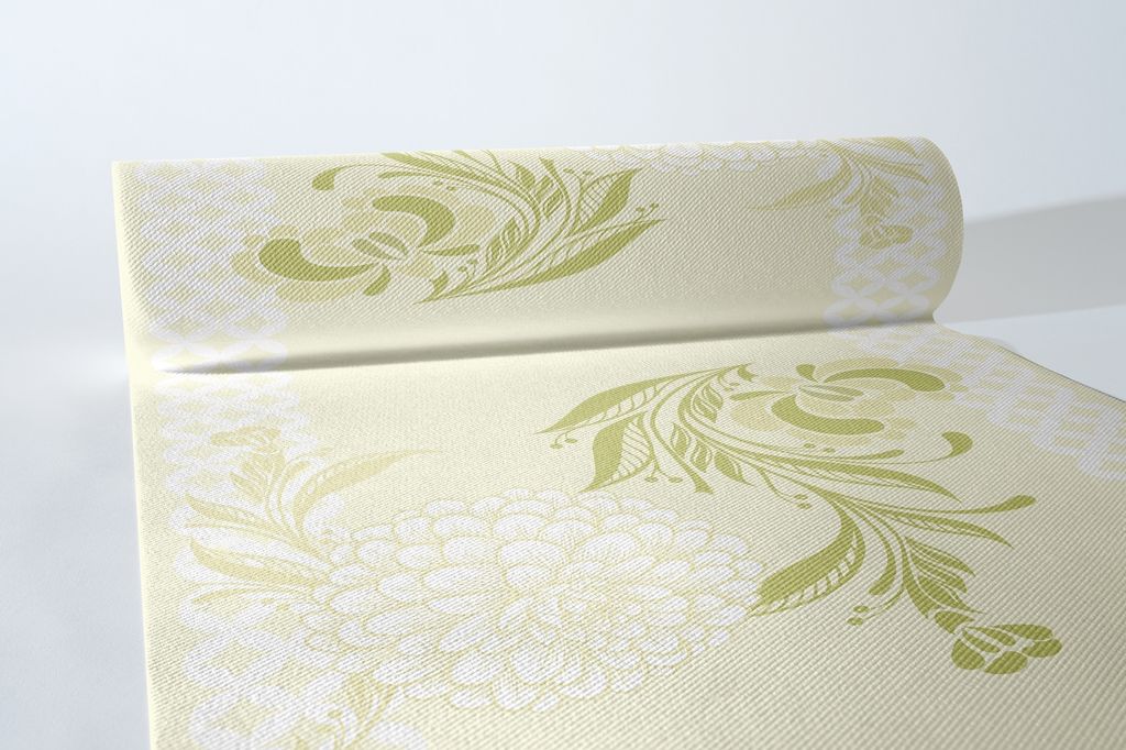 Airlaid Tischläufer Clarissa in Grün, 40 cm x 24 m, 1 Stück Produktbild 