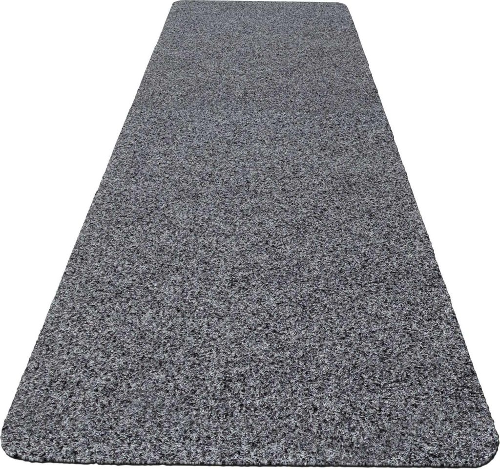 Fußmatte Türvorleger Schmurzfangmatte POET 40x120cm Kräusel Grau Robust Wasserabweisend