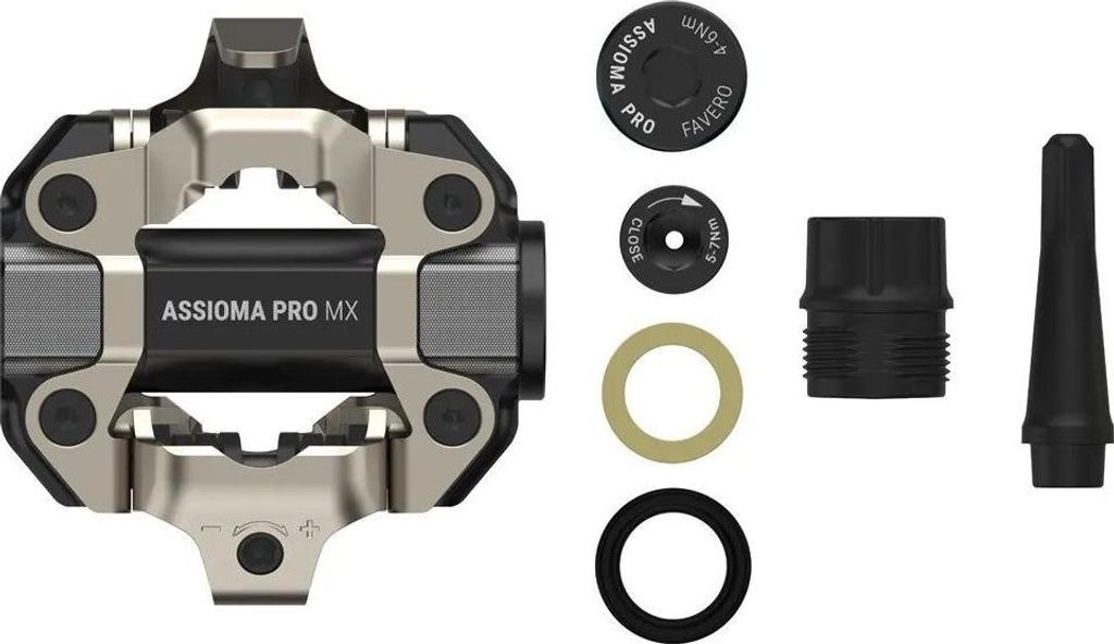 Favero Assioma Pro Mx Left Pedalkörper Silber Silber One Size