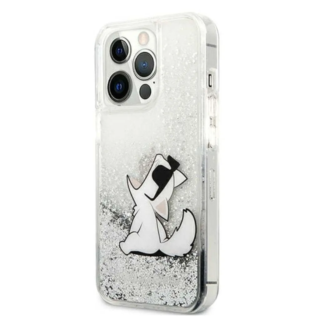 Karl Lagerfeld KLHCP13XGCFS Cover iPhone 13 Pro Max Glitter Argento - 2