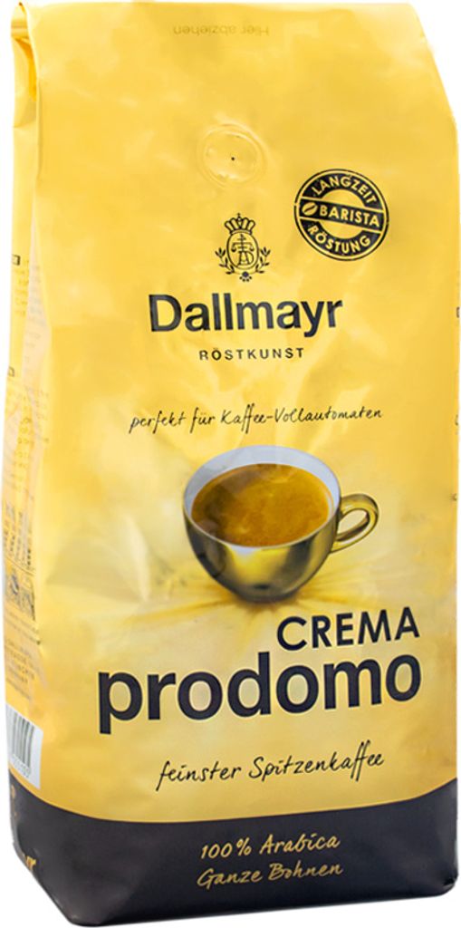 Dallmayr Prodomo Caffee Crema Całe ziarna aksamitnie drobne Zdjęcie produktu 2
