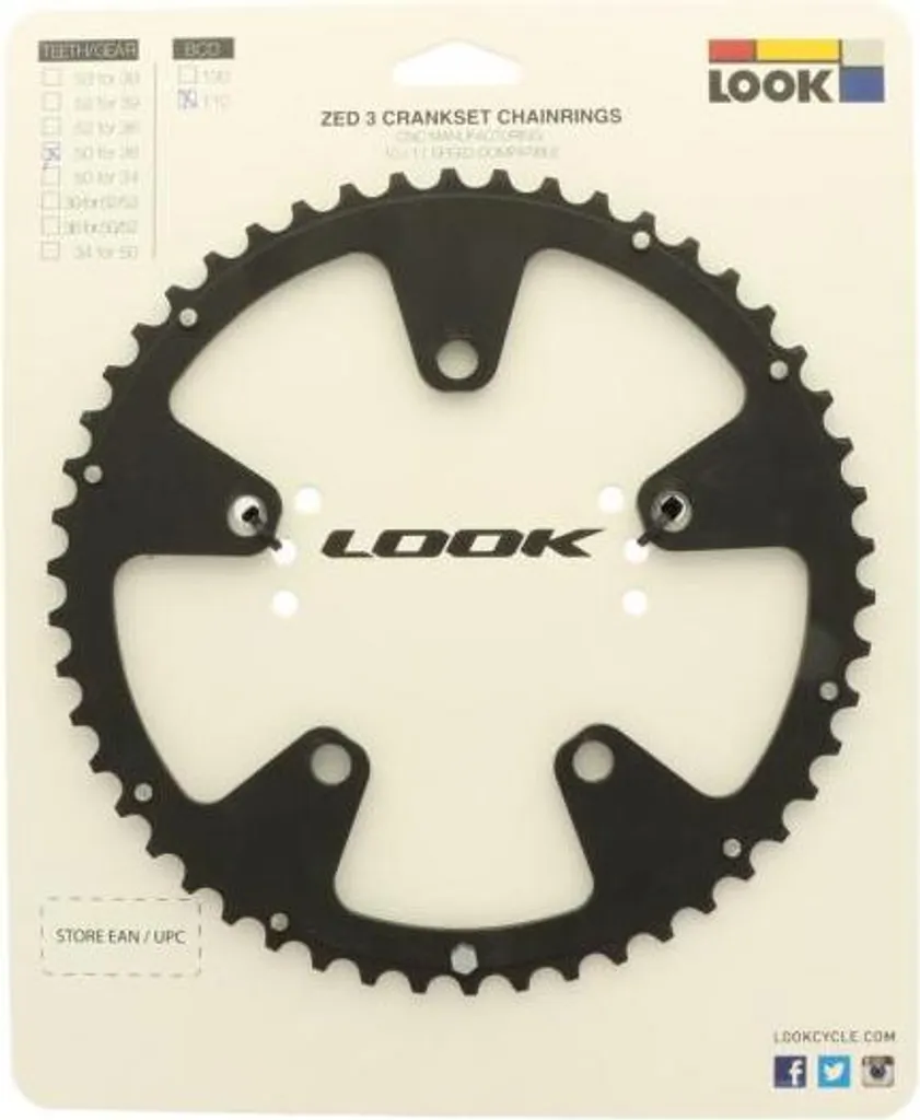 Plateau Look ZED3 50 Dents en Aluminium CNC Entraxe 110 BCD Durable