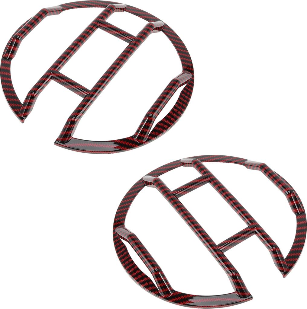 Scheinwerferblende Scheinwerferblende Scheinwerferabdeckung Dekor für Ford Bronco 2021-2024 Carbon Fiber Red ABS 1 Paar Vorne Links, Vorne Rechts ...