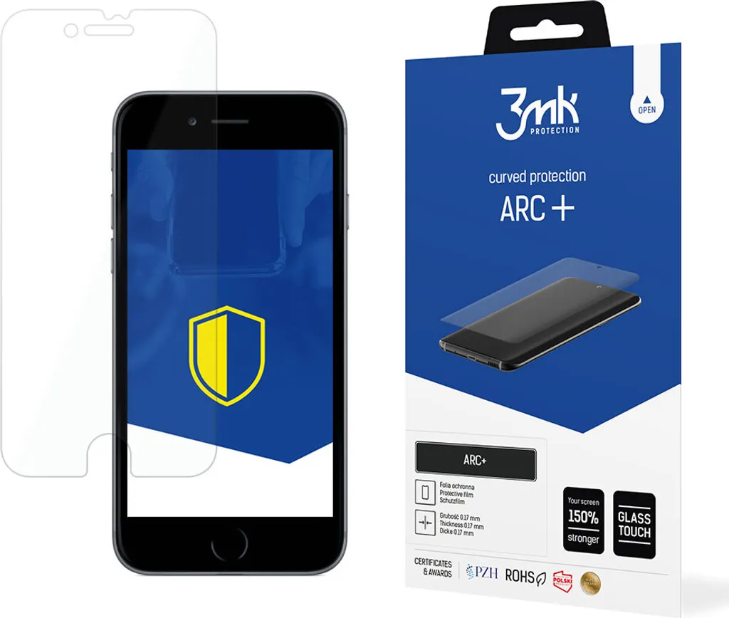 Pellicola iPhone 7 3mk ARC+ Protezione Display Integrale Curva