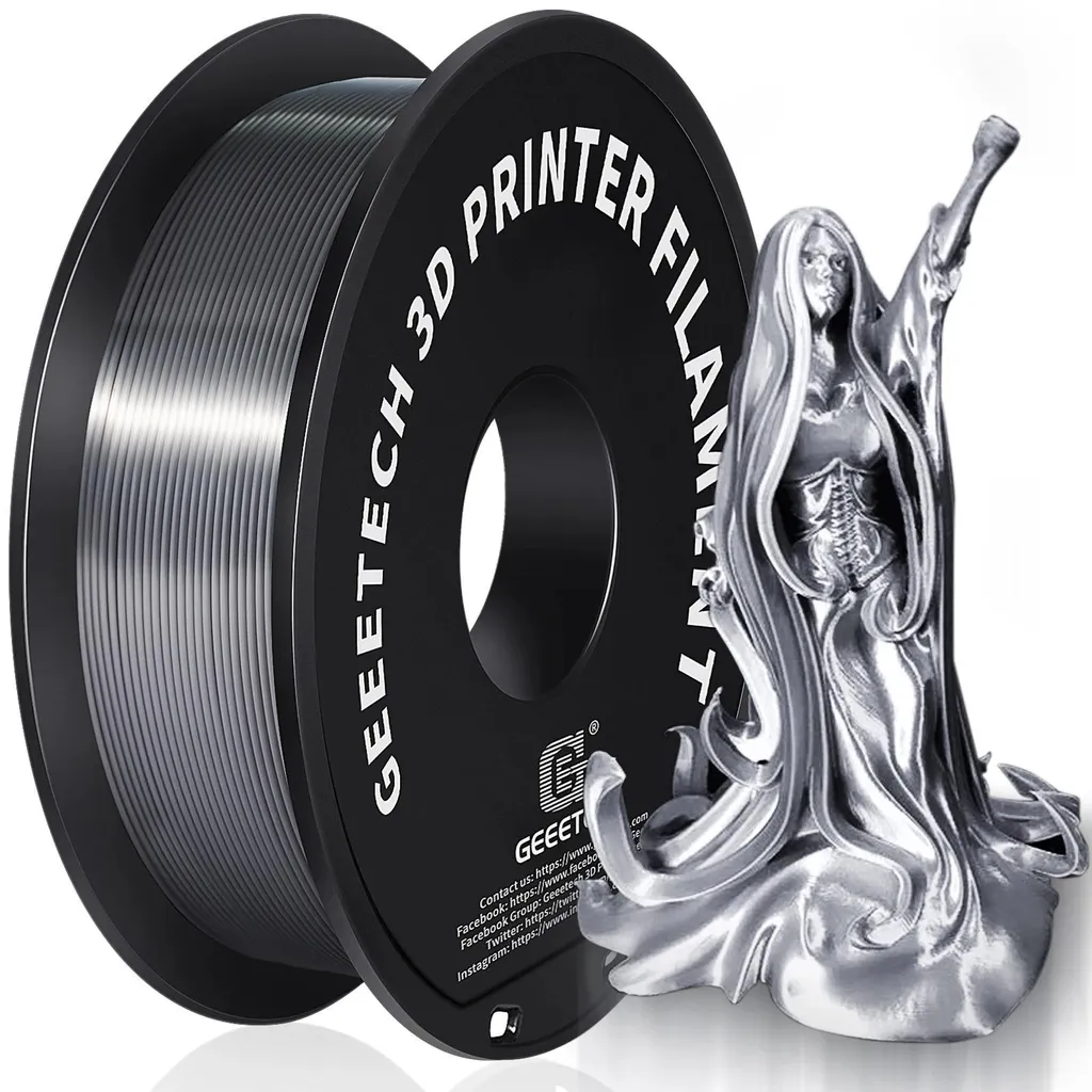 Bobine Filament 3D PLA Satiné 1.75 mm 1kg - Coloris Bleu Foncé Soyeux