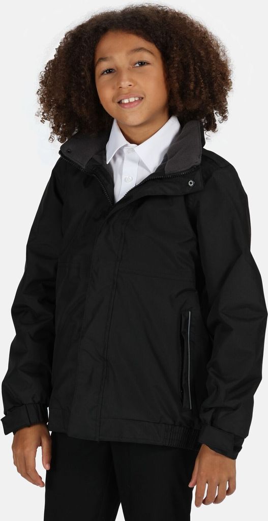 Regatta Kinder Jacke Dover RG1604 (152) (Schwarz/Asche)