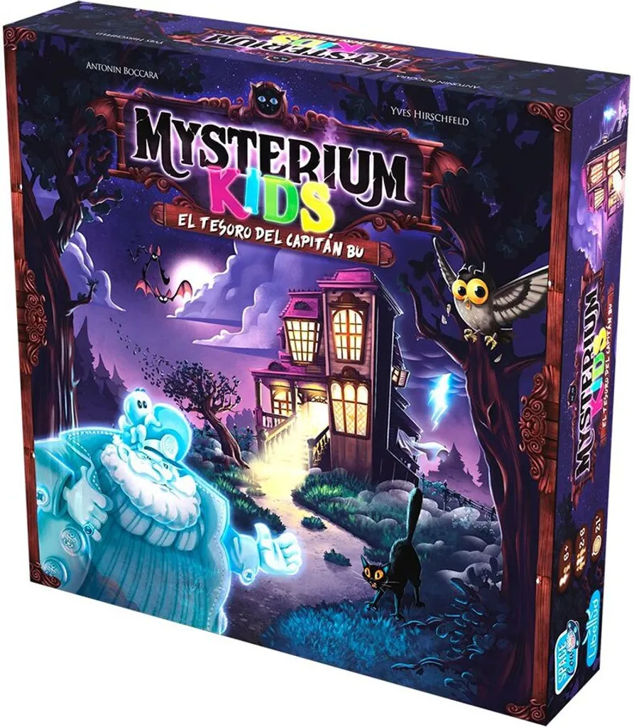 Jeu de société coopératif Mysterium Kids avec tambourin sonore