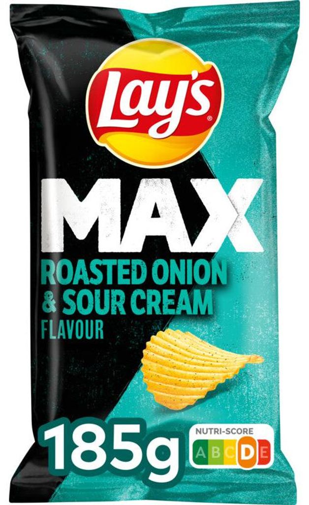 Lay's Max pražené cibuľové lupienky a kyslou smotanou, 185 Obrázok produktu 