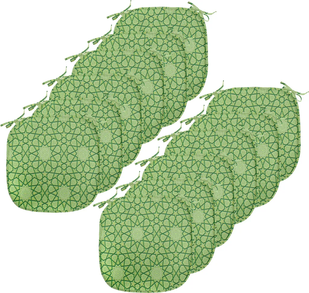 Set 12 Cuscini Sedie Moderni ABAKUHAUS Verde Lime - Design Geometrico