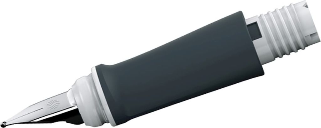 Schreibfeder für Füllhalter Ray inkl. Vorderteil weiß-dunkelgrau L Packung mit 6 Stück