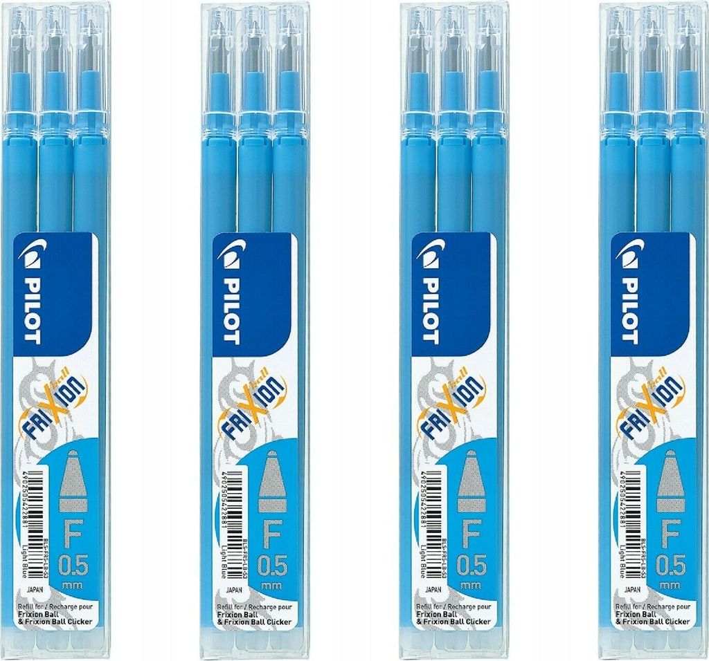 Pilot Frixion Ball Ersatzminen 0.5 hellblau - 12er-Set Produktbild 