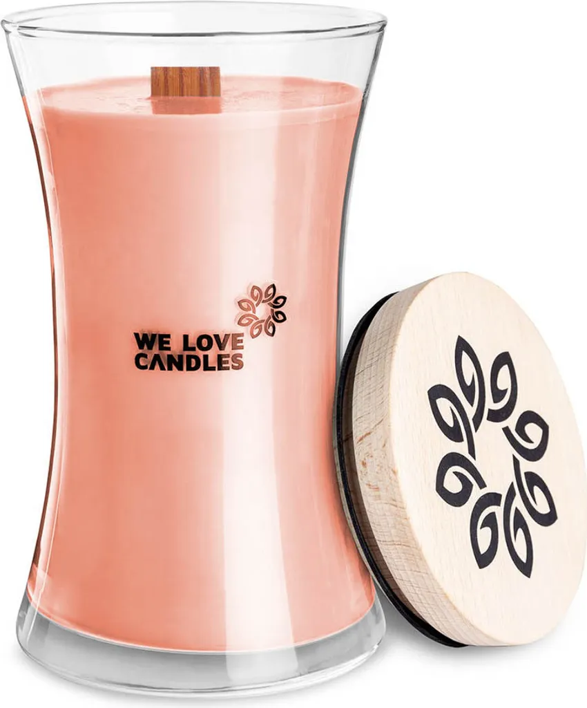 Grande bougie parfumée Wood & Whisky 700g pour ambiance chaleureuse