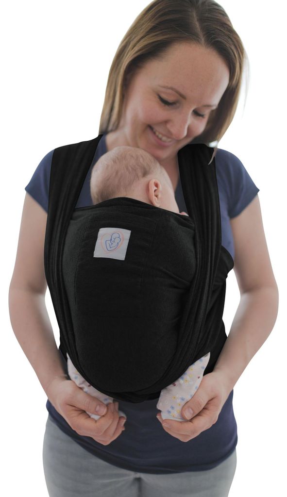 Babytragetuch elastisch 510 cm Tragehilfe mit Vordertasche Produktbild 