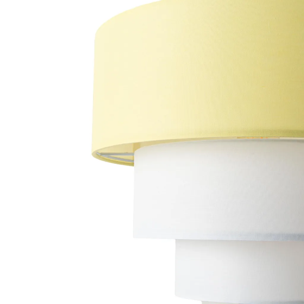 Lampada LEVEL Minimal 3 Livelli - Sospensione Chic Tessuto Ø38cm - 6