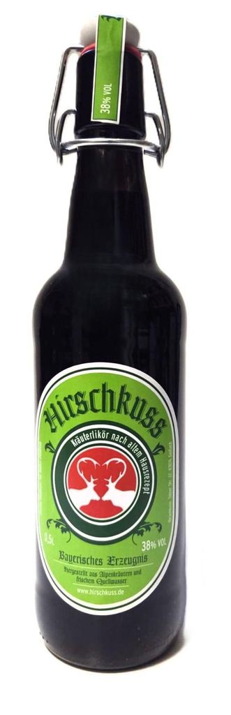 Hirschkuss Kräuterlikör 38% Vol. 0,5 L Liter in der Produktbild 