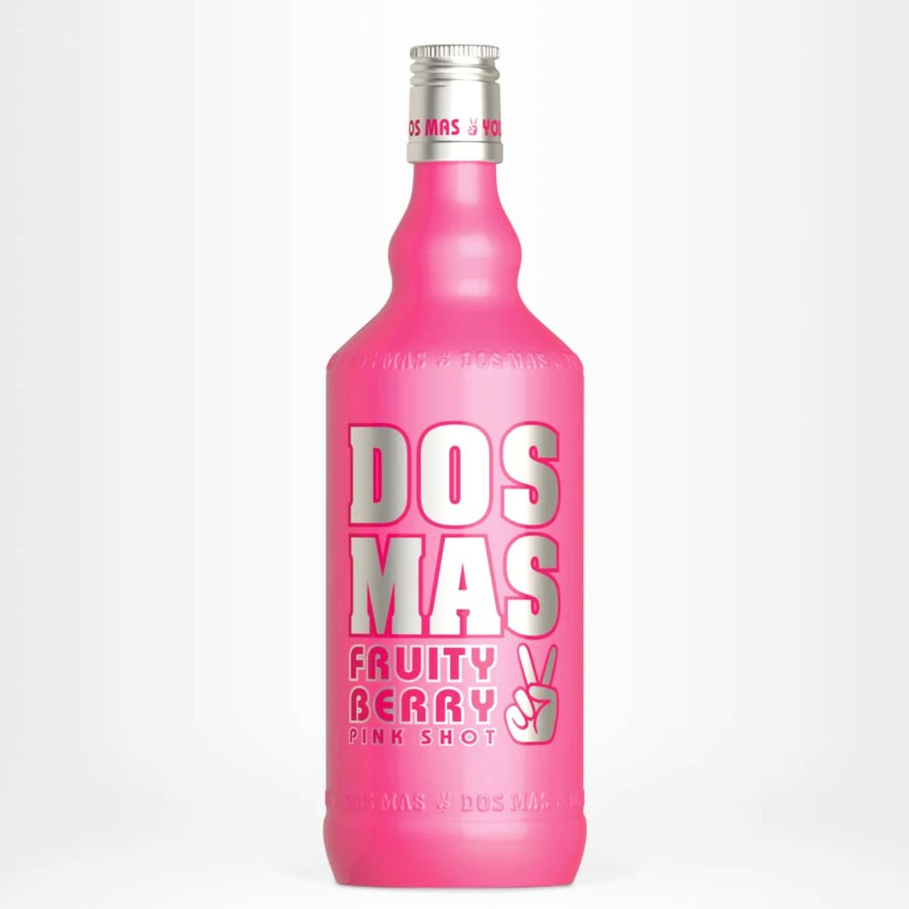 Dos Mas Pink Shot Fresh and Fruity Berry Shot Kissed by Vodka | 17 % vol | 0,7 l