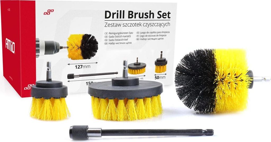 čistiace kefy na vŕtačku sada 4 ks 9901270 Obrázok produktu 