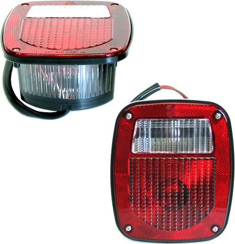 2 zadní světla červená US Jeep Wrangler YJ + TJ + CJ 73-06 Obrázek produktu 