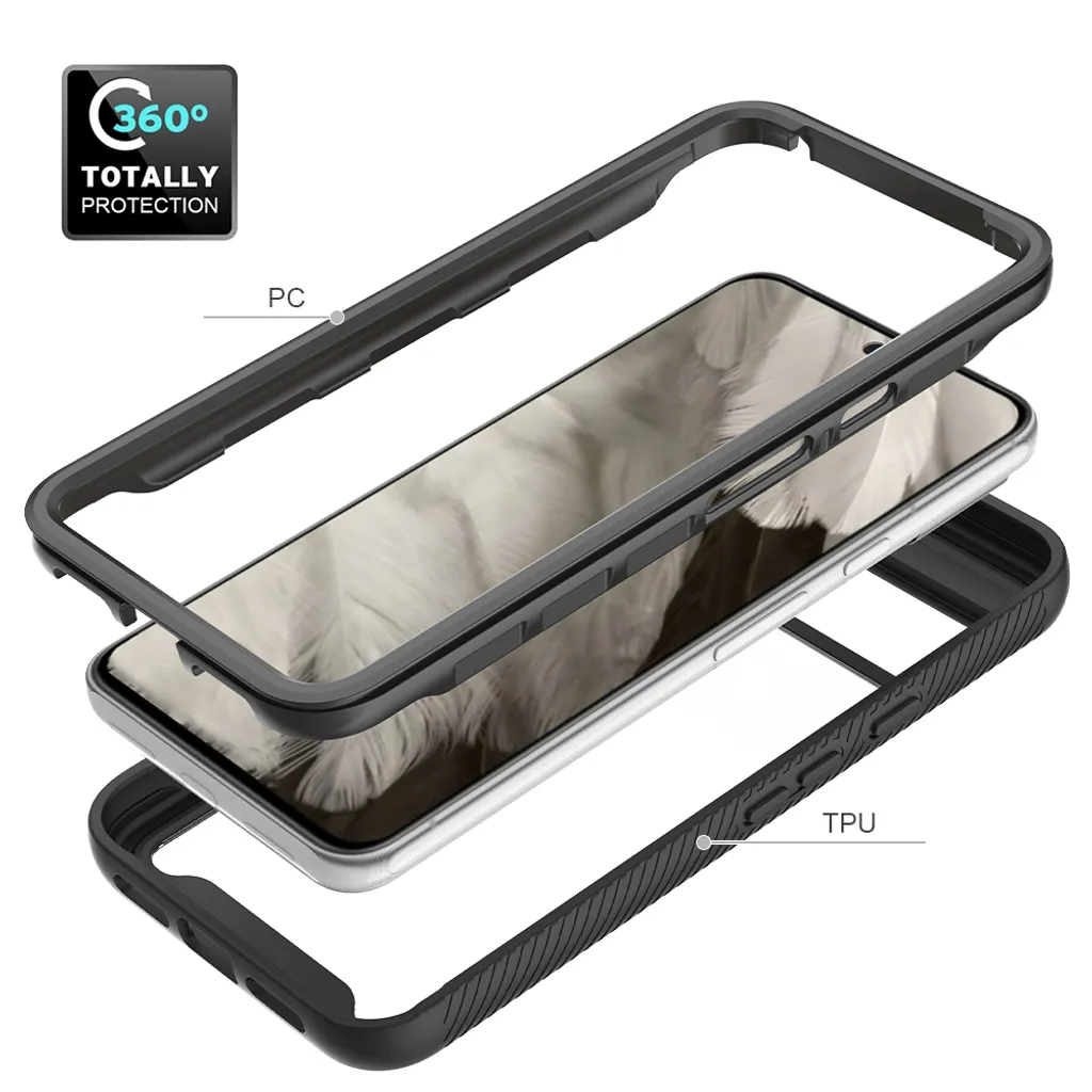 COVER CUSTODIA Per GOOGLE PIXEL 8 PRO IN SILICONE TPU TRASPARENTE ULTRA